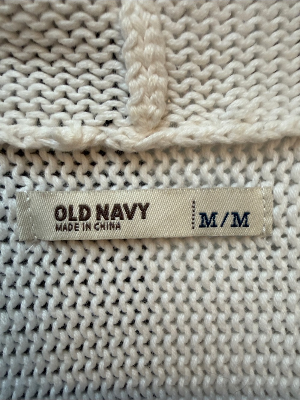 Old Navy Cream Open-Front Short Sleeve Cardigan Sweater - Picture 2 of 4